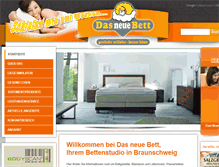 Tablet Screenshot of das-neue-bett.de